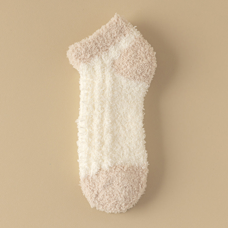 Warme Plüschsocken