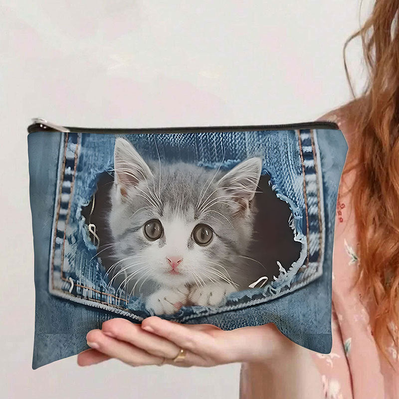 Kreative Tasche Mit Katzenmuster