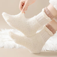 Warme Plüschsocken
