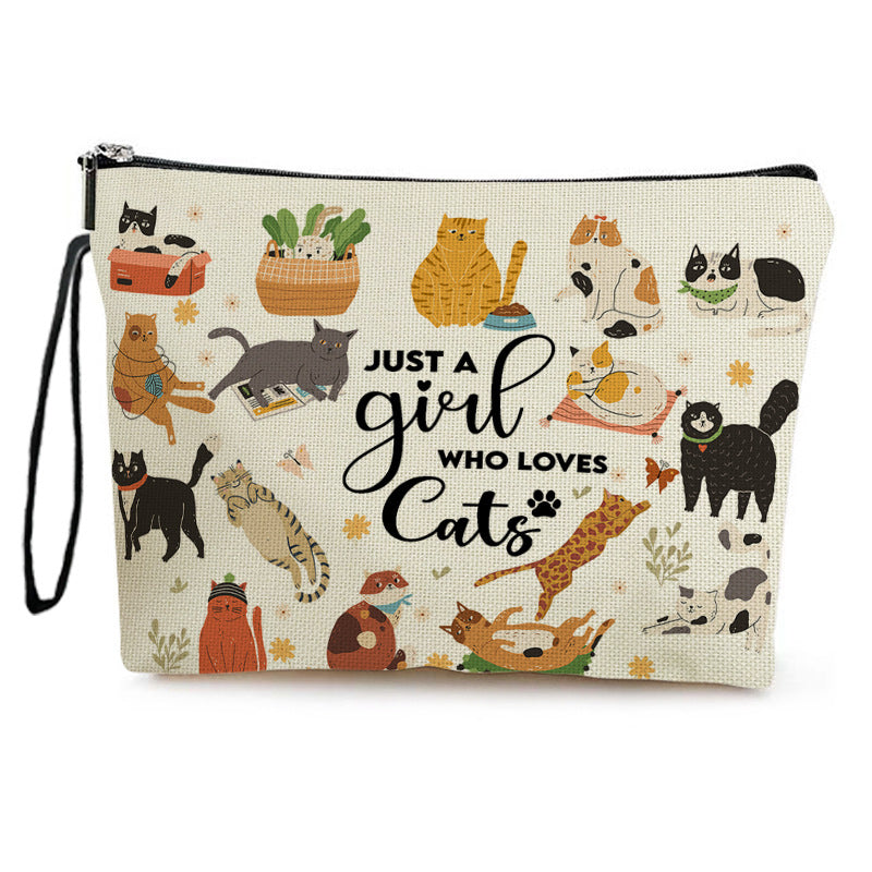 Lässige Tasche Mit Katzenmuster