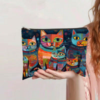 Bunte Tasche Mit Katzenmuster
