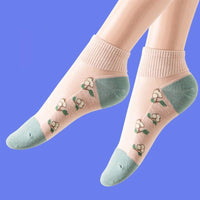 Atmungsaktive Socken Mit Blumenmuster