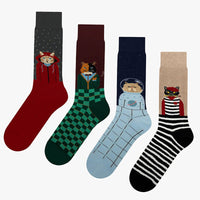 Kreative Socken Mit Katzenmuster