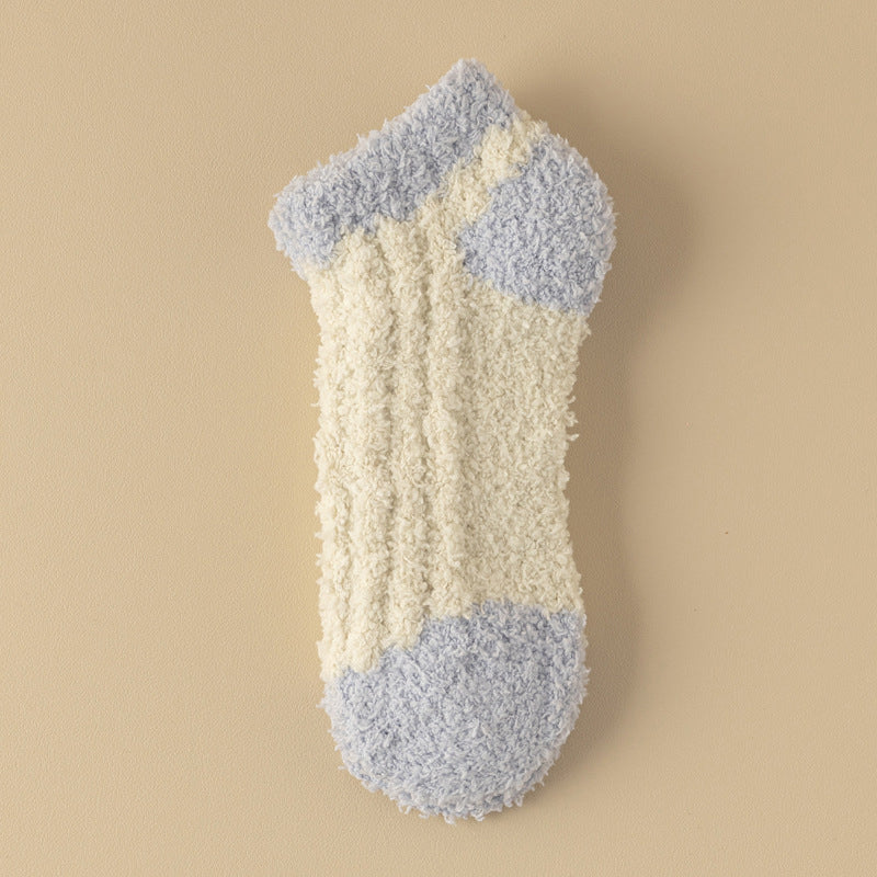 Warme Plüschsocken