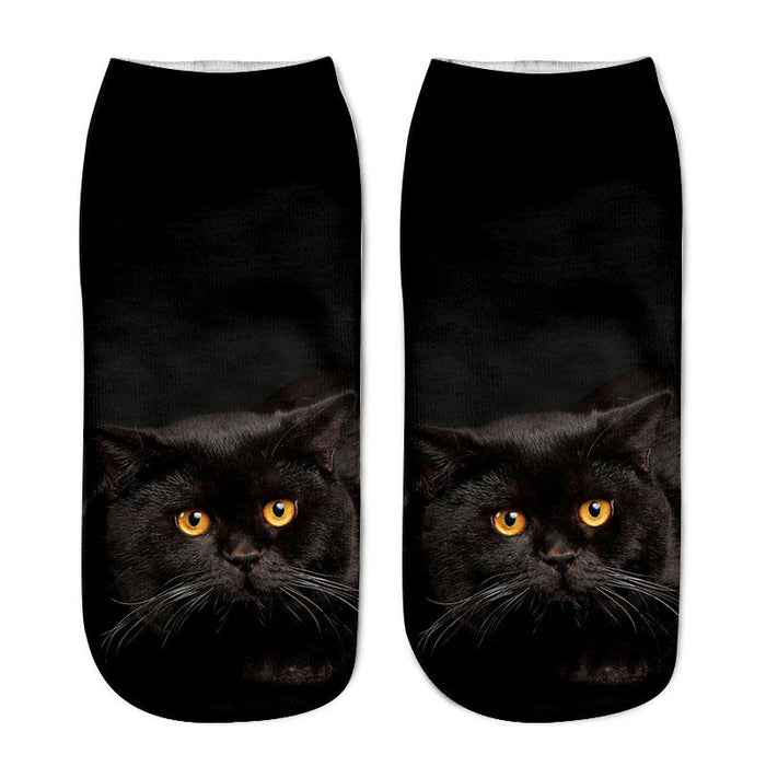 Kreative Socken Mit Katzenprint