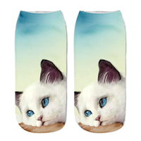 Kreative Socken Mit Katzenprint