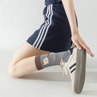 Vintage-Socken Mit Katzen-Print
