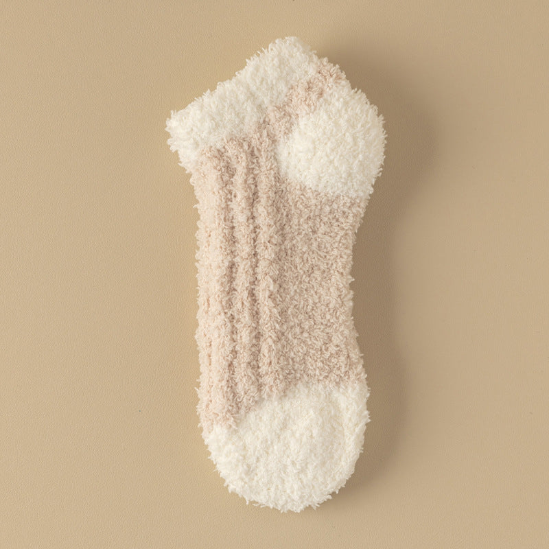 Warme Plüschsocken