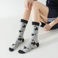 Vintage-Socken Mit Katzen-Print