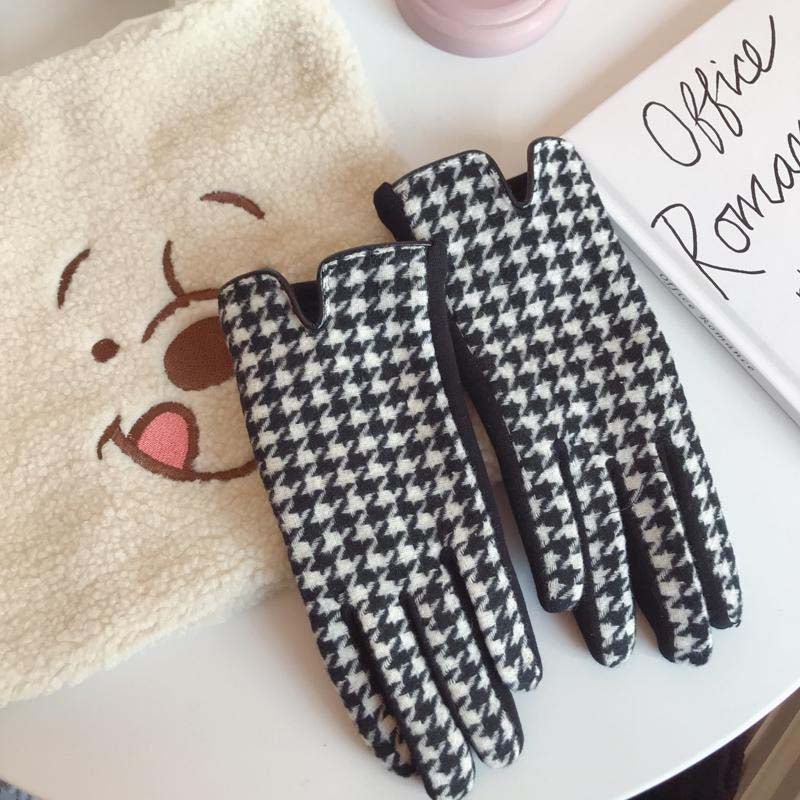 Vintage Karierte Warme Handschuhe