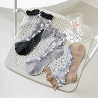 Atmungsaktive Blumensocken