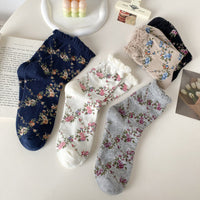 Vintage-Socken Mit Blumenmuster