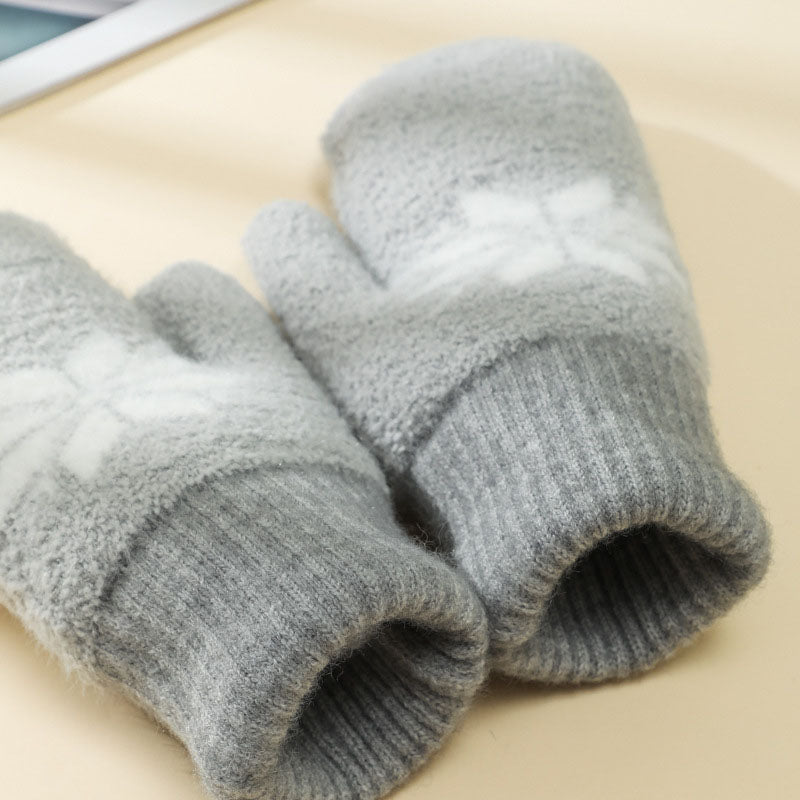 Warme Schneeflocken-Handschuhe