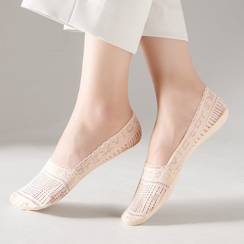 Atmungsaktive Spitzensocken