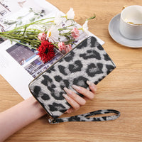 Vintage Geldbörse Mit Leopardenmuster