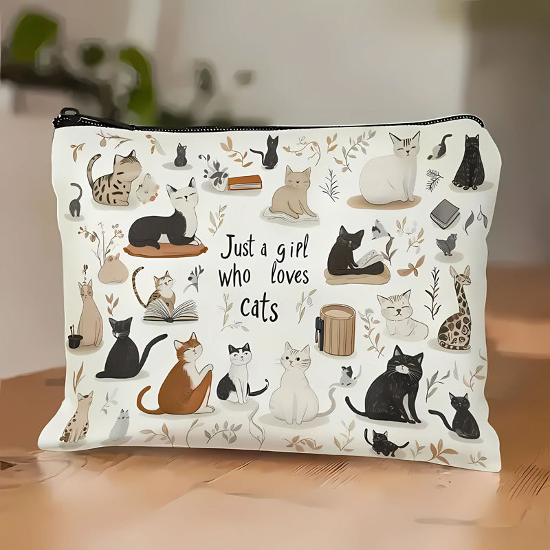 Lässige Tasche Mit Katzenmuster