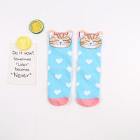 Kreative Socken Mit Katzenmuster