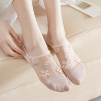 Atmungsaktive Blumensocken