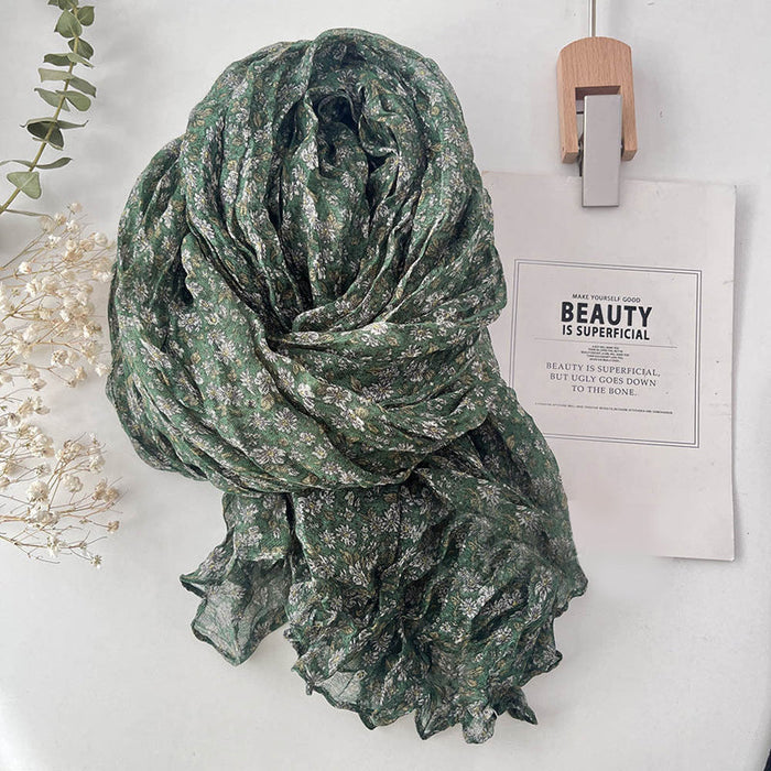 Vintage-Schal Mit Blumenmuster