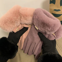 Einfarbige Warme Handschuhe