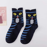 Lässige Socken Mit Katzenmuster