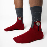 Kreative Socken Mit Katzenmuster