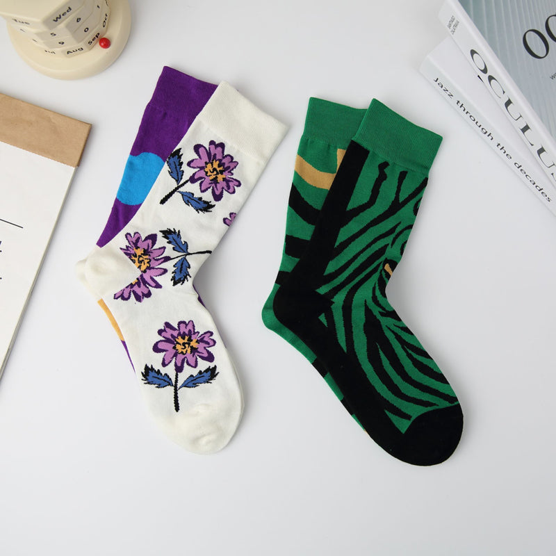 Lässige Asymmetrische Socken