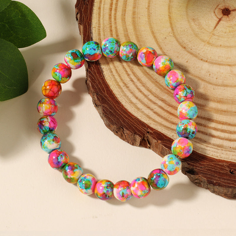 Buntes Perlenarmband