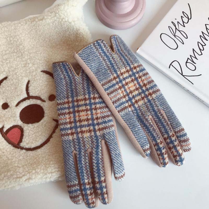 Vintage Karierte Warme Handschuhe