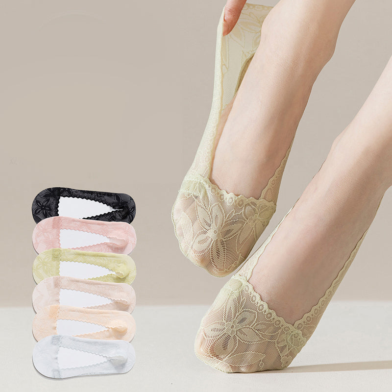 Atmungsaktive Spitzensocken
