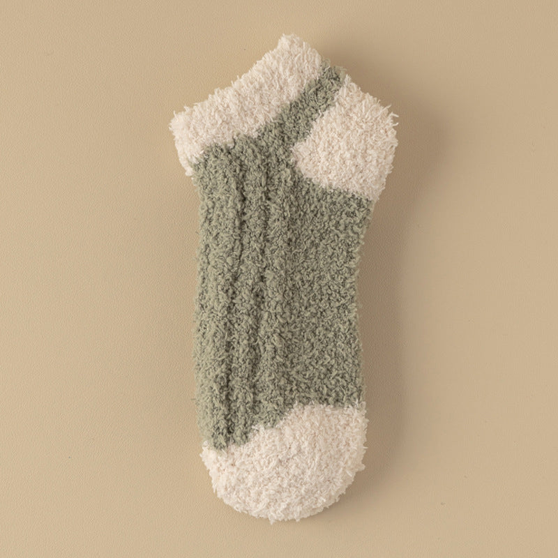 Warme Plüschsocken