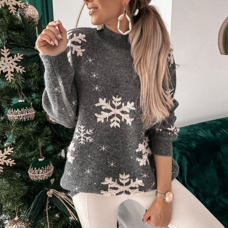 Lässiger Weihnachtlicher Strickpullover