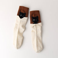 Kreative Socken Mit Katzenmuster