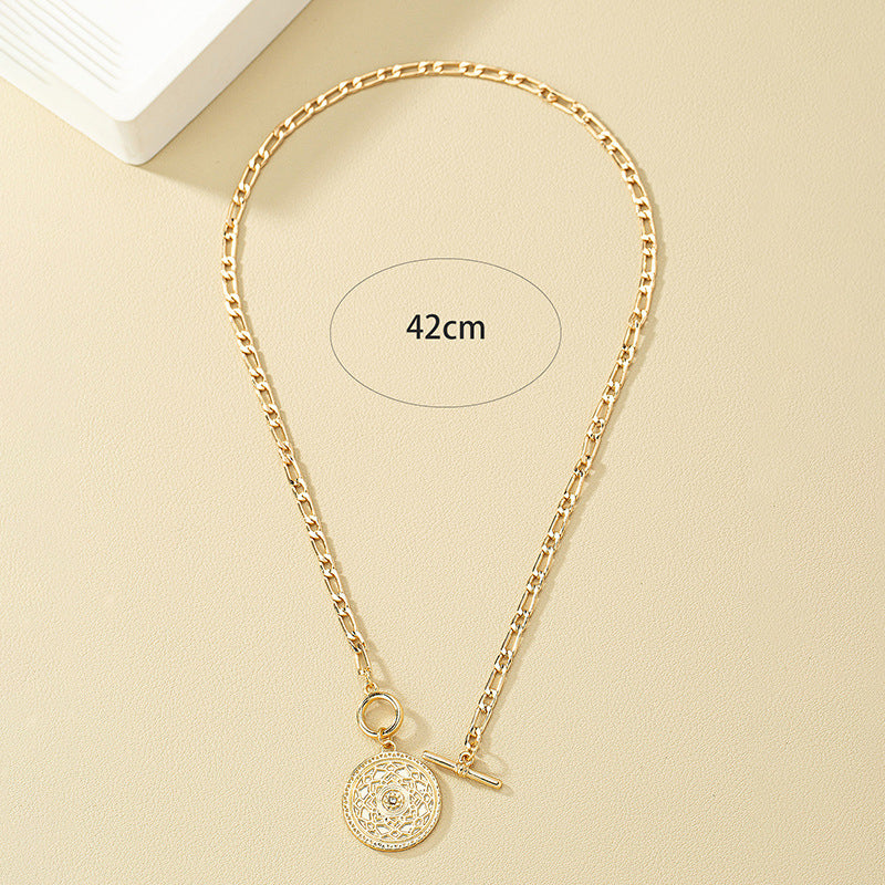 Vintage-Anhänger-Halskette