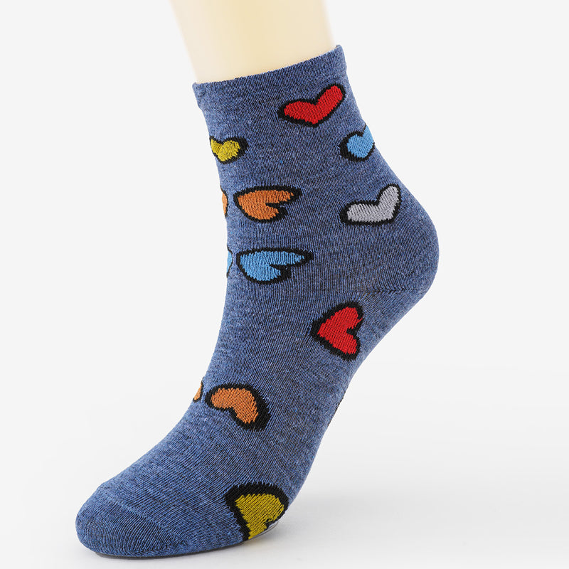 Lässige Socken Mit Herz-Print