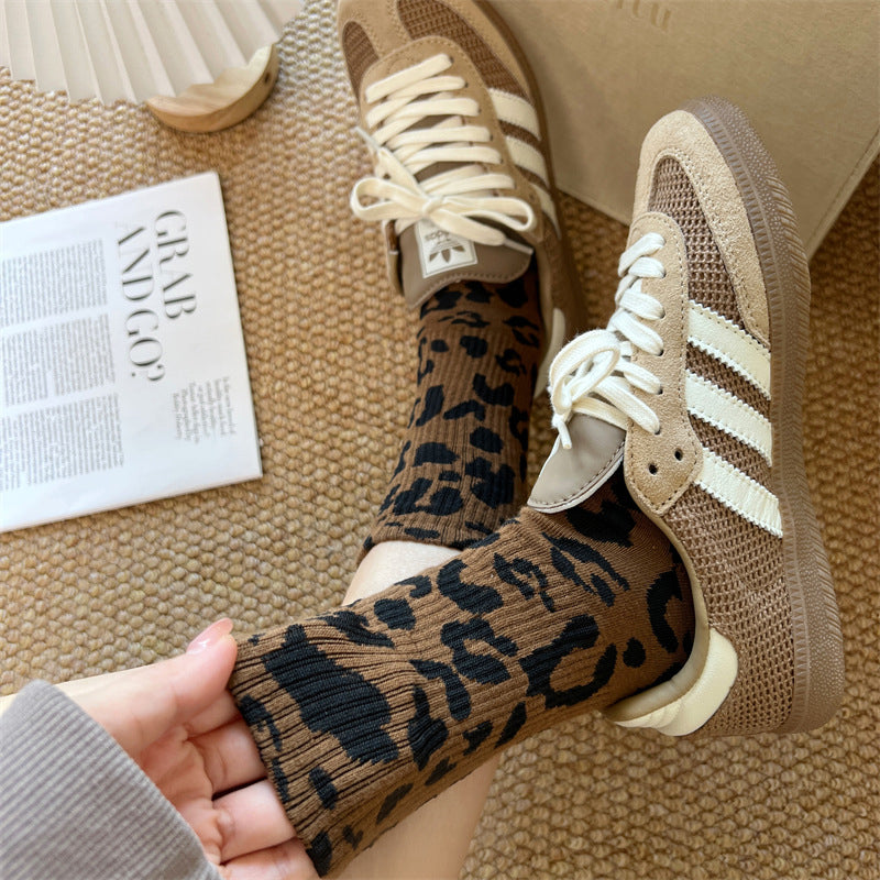 Vintage-Socken Mit Leopardenmuster