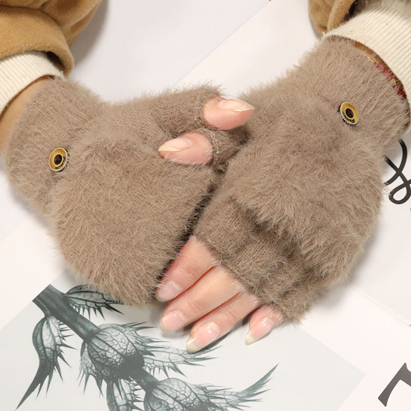 Einfarbige Warme Handschuhe