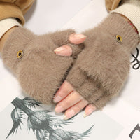 Einfarbige Warme Handschuhe