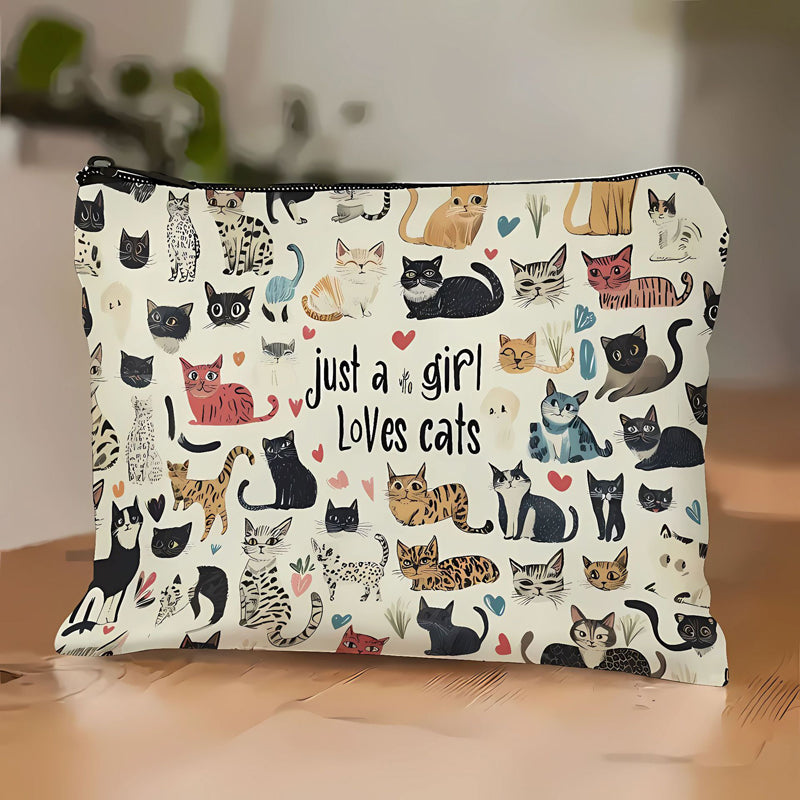 Lässige Tasche Mit Katzenmuster