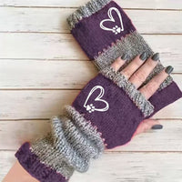 Warme Handschuhe Mit Herzmuster