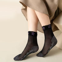 Atmungsaktive Blumensocken