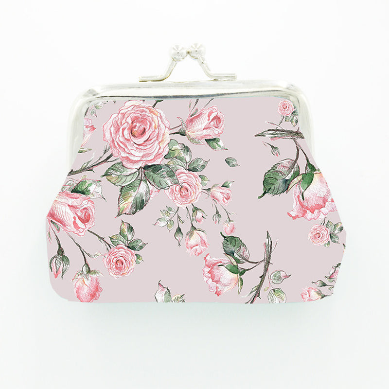 Vintage Geldbörse Mit Blumenmuster