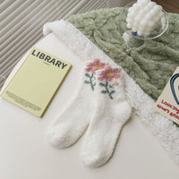 Warme Blumensocken