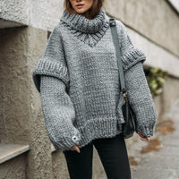 Lässiger Übergroßer Pullover