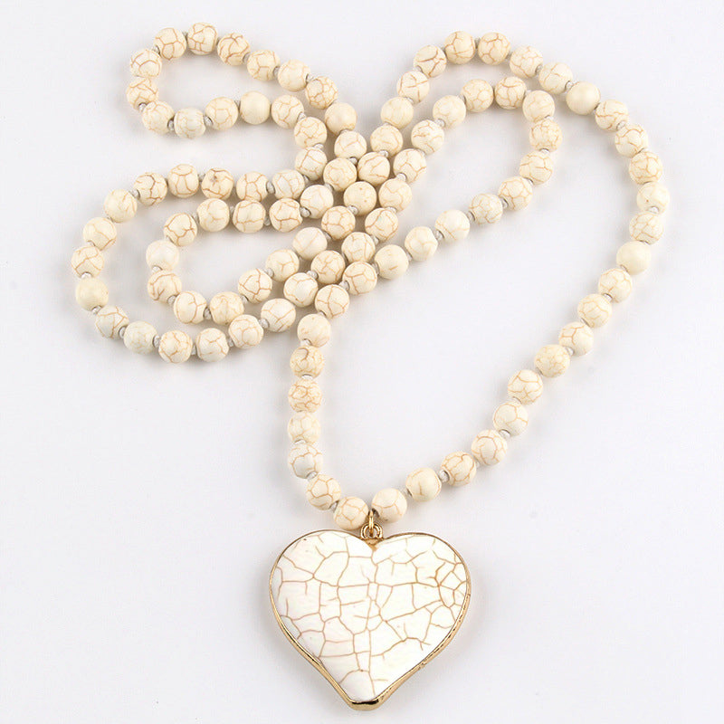 Böhmische Perlen-Anhängerhalskette