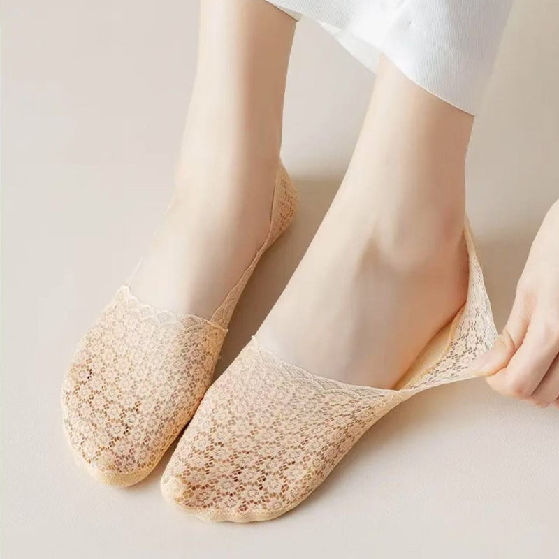 Atmungsaktive Blumensocken