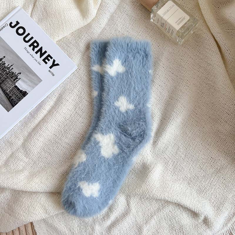 Warme Plüschsocken