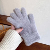 Einfarbige Warme Handschuhe