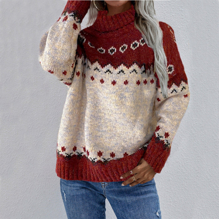 Lässiger Vintage-Strickpullover