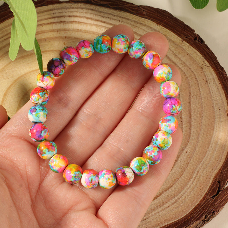 Buntes Perlenarmband